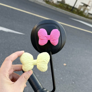 Bowknot Rearview Mirror Ornaments Battery Electric Car Decoration Accessories Cute Motorcycle Small Accessories