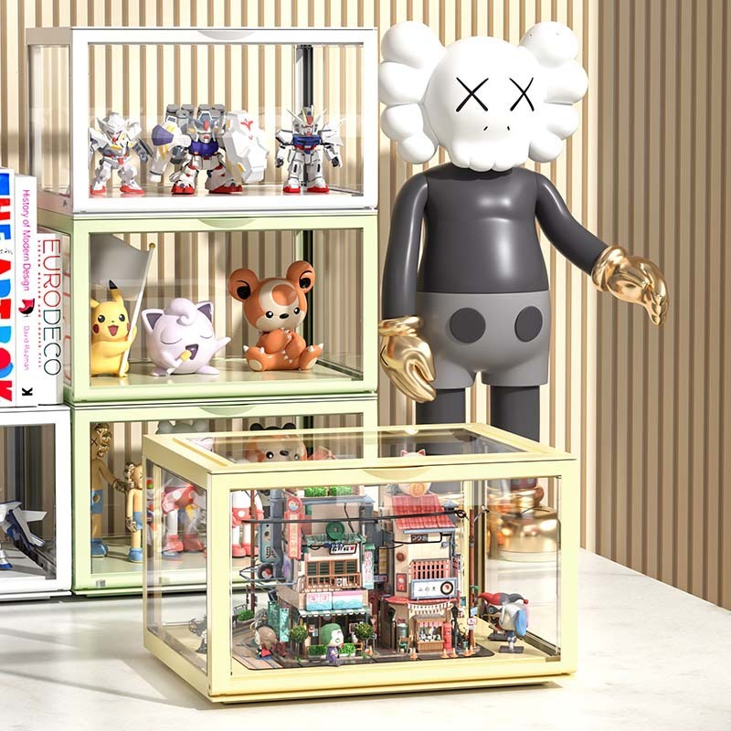 Blind Box Storage Display Stand Dustproof Lego Doll Acrylic Transparent Storage Box Bubble Mart Display Box
