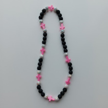 8 10mmAB软陶泥香巴拉珠子竞技弹力线棒球钻球项链嘻哈黑白c853