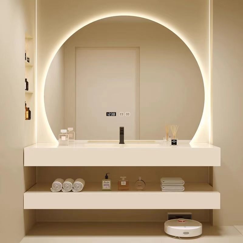 Modern Seamless Ceramic Basin Bathroom Bathroom Washbasin Bathroom Cabinet Combination Washbasin Washbasin Wash Cabinet
