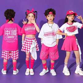 六一儿童啦啦队演出服幼儿园小学生运动会服装爵士舞女童街舞潮装