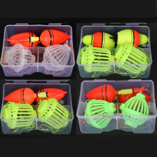Water monster silver carp and bighead carp fishing group bait cage set fluorescent cage explosive hook combination fishing gear accessories fish hook wholesale
