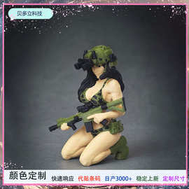 3D打印新品跨境热销跪姿美女创意桌面摆件装饰工艺品工厂现货现发