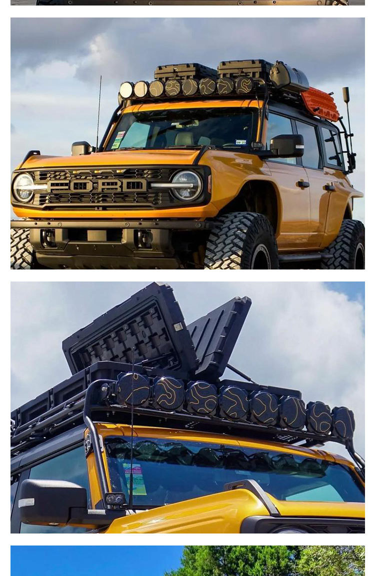 Roof equipment box 95 liters ROAM brand luggage net board step bag holder explosion-proof anti-fall off-road tool box
