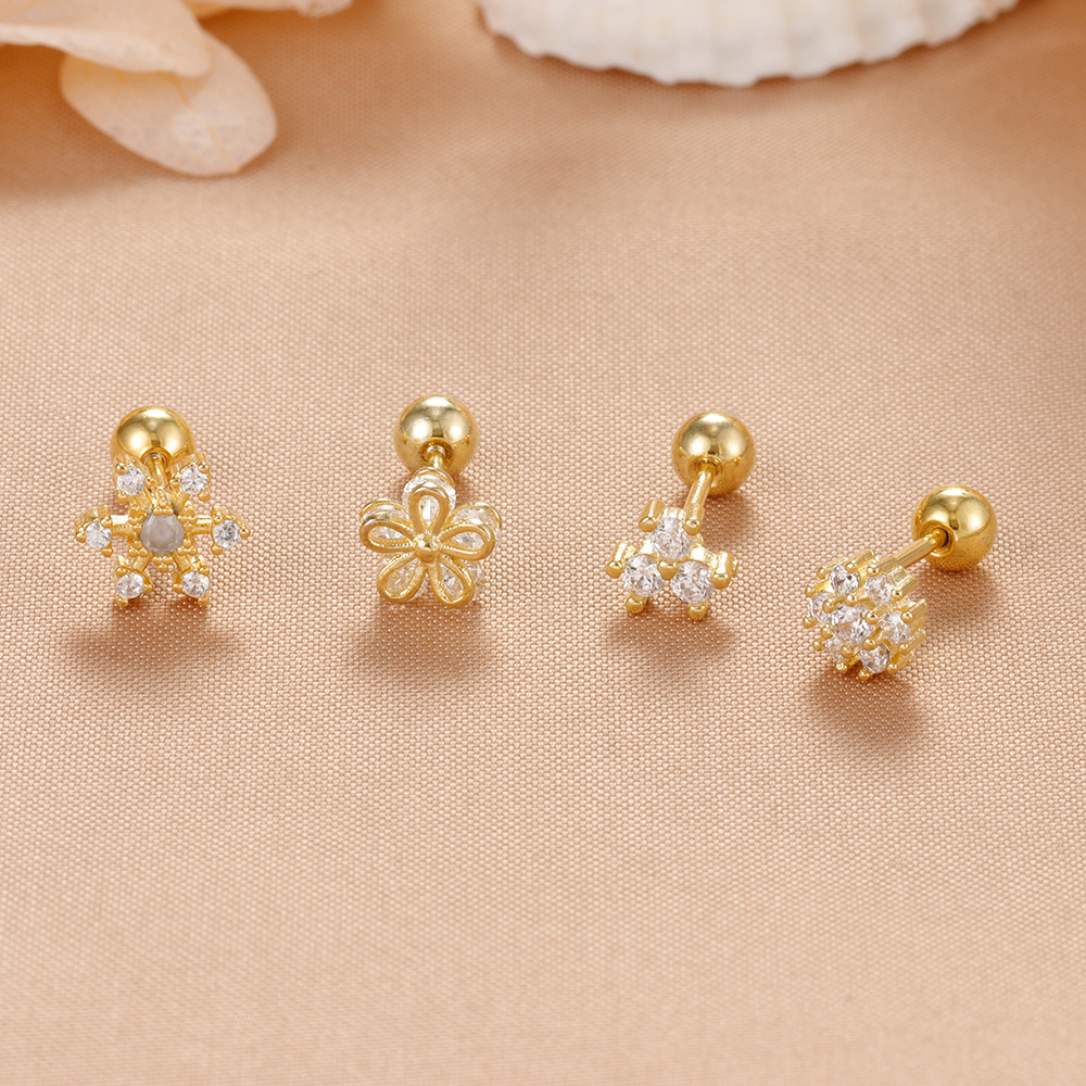 Hypoallergenic Titanium Sleep Stud Earrings For Comfortable Wear_voghion.com