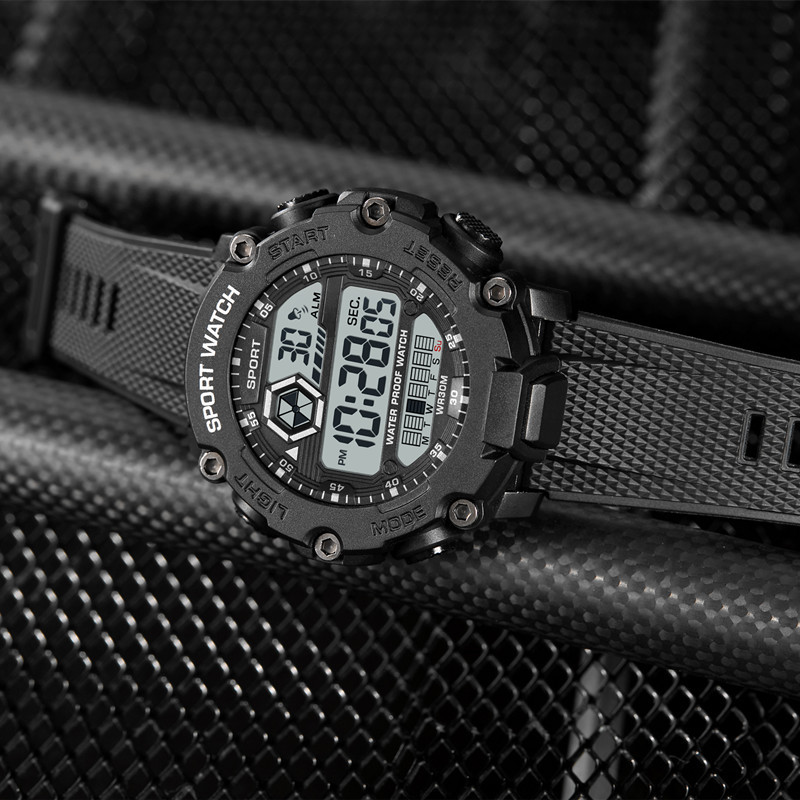 Venta caliente digital multifunción LED reloj electrónico al aire libre masculino y femenino estudiante reloj deportivo de moda reloj electrónico