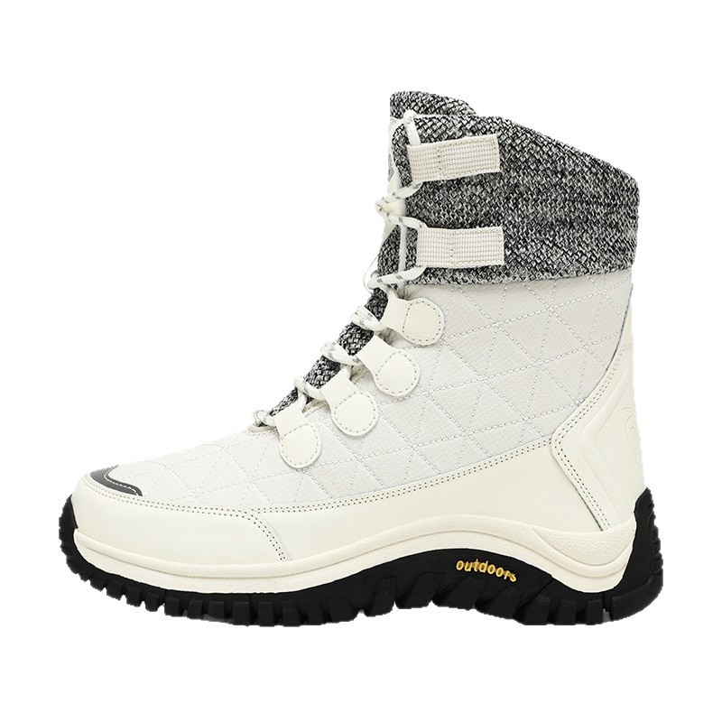 Explosiones transfronterizas de invierno calentamiento nuevo calentamiento al aire libre zapatos de algodón de alta altura zapatos de nieve calentamiento zapatos de montaña para hombres y mujeres