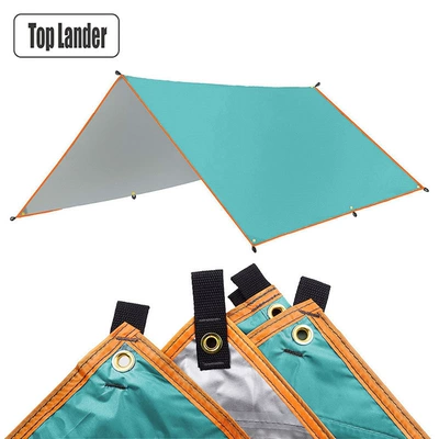 Avtomobil yan çətirləri – canopy tent silver-coated sunscreen - cyan-single-canopy-storage-bag-35
