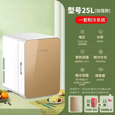 Breast Milk, Student Dormitory, Single-Person Use | Soyuducular - single-core-model-25l-gold-glass-model-dual-use-for-car-and-home