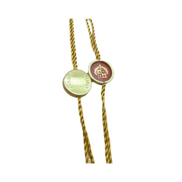 Aluminum shell clothing hanging beads customized LOGO hot stamping…