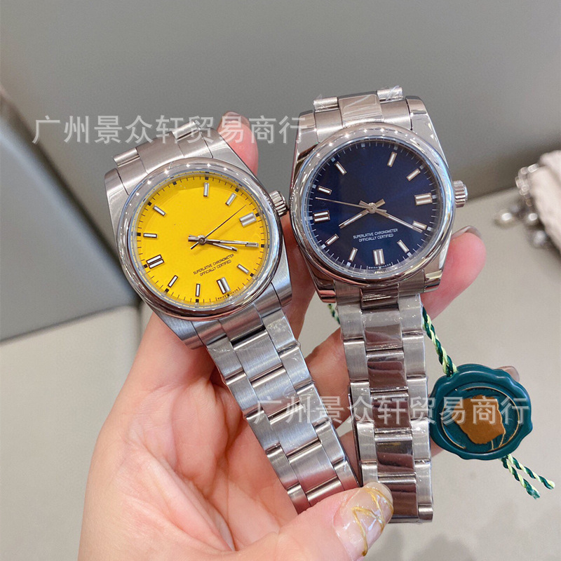 Internet Celebrity Live Broadcast Same Oyster Log Watch Candy Plate Color Watch Quartz Couple Watch Danny Road Watch