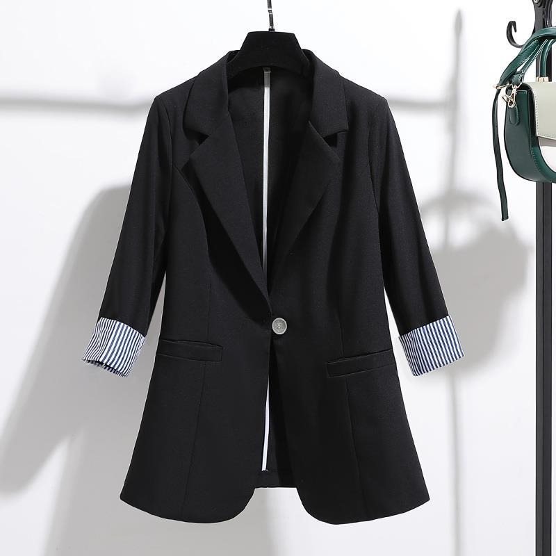 Spring summer thin autumn white classic suit jacket