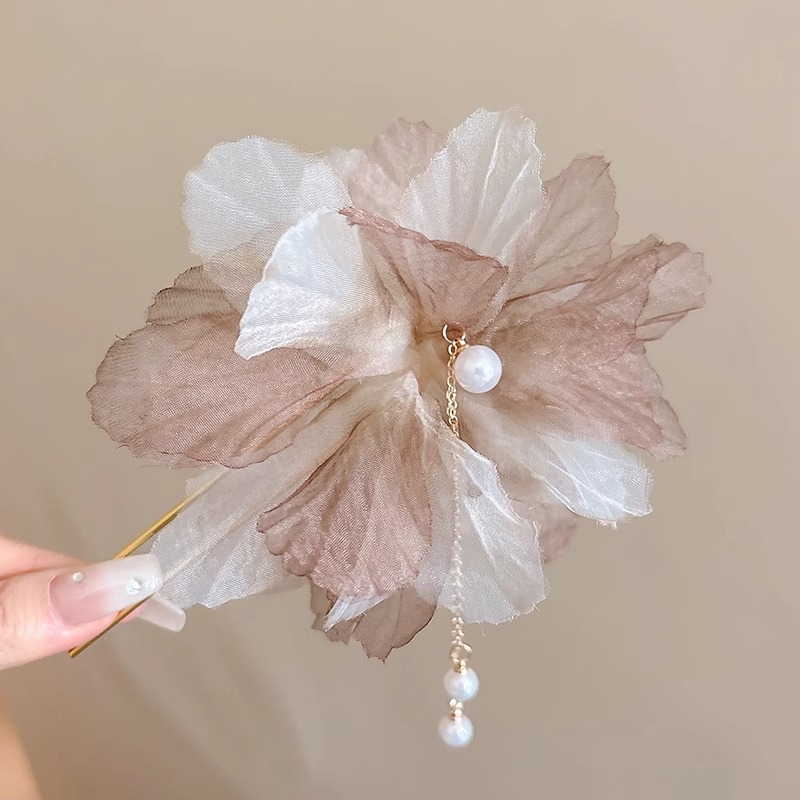 Nuevo estilo chino en forma de U pinzas de cabello de chicas bola de cabeza máquina de cabello insertado peine de alta sensación de cabeza trasera pinzas fijas