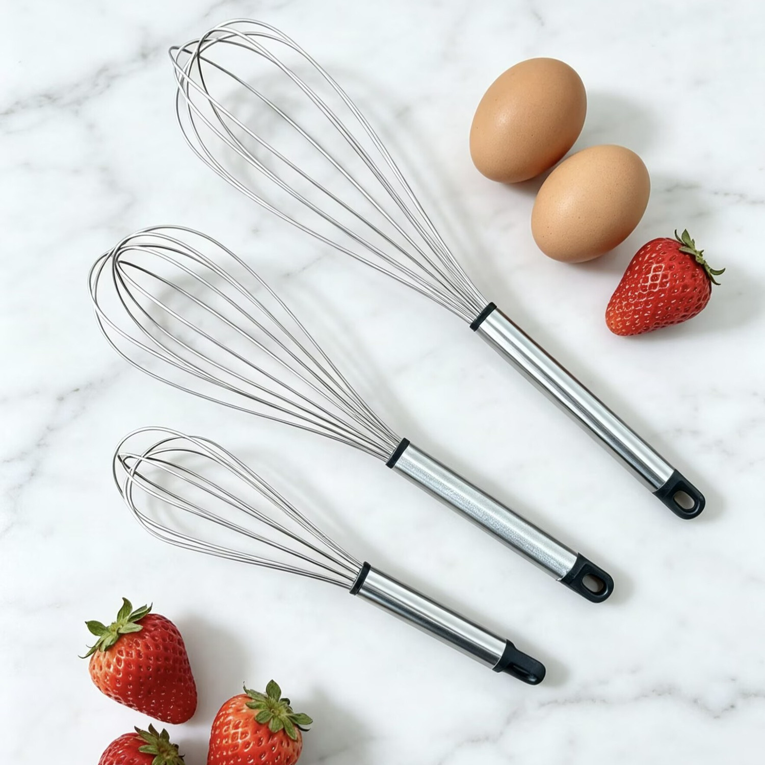 Handheld mixer, household manual stainless steel whisk, dough mixer, egg beater, baking tool