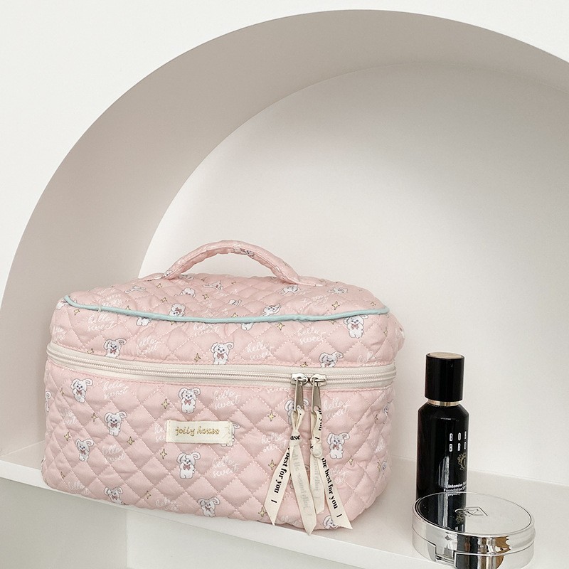 Fuchsia rabbit, cosmetic bag