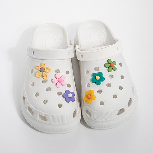 Hole Shoes Accessories DIY Xiaohongshu Instagram Cute Little Flowers DIY Shoe Clips Shoe Flowers Cross Shoe Decorative Clips Accessories