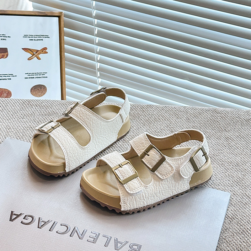 カジュアルで多用途なスカート付き女の子用 2025 夏ビーチビーチサンダルニッチレトロボーケンサンダル女性用|undefined