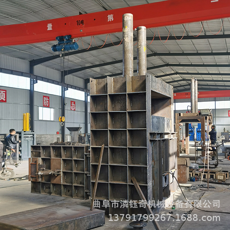 立式旧纸箱打包机 金属边角料压块机 废品回收液压打包机