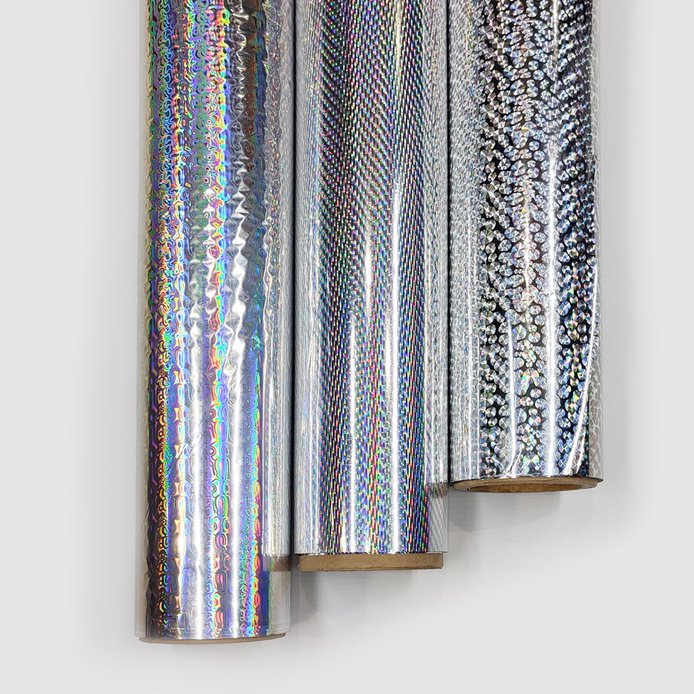 PET镀铝镭射洗铝转移膜耐高温金属膜鞋材辅料覆膜材料工厂