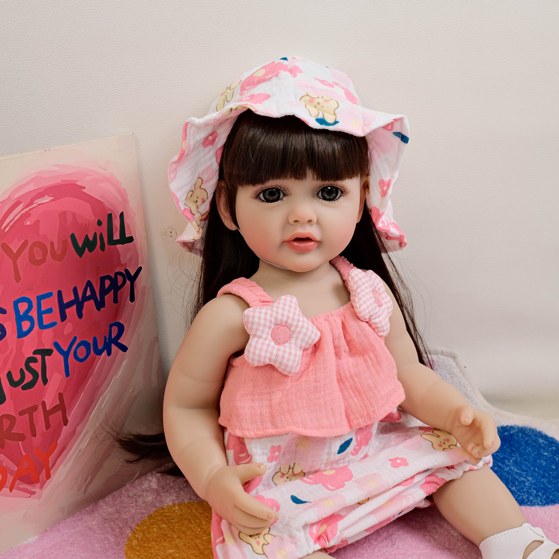 NPK22inch honda estilo de vacaciones Betty simulación renacimiento muñeca acompañante niño regalo
