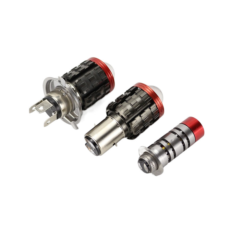 Motocicleta eléctrica LED lente faro alto y bajo luz integrado tres garras y dos garras lámpara pedal de lámpara príncipe transformar luz de foco