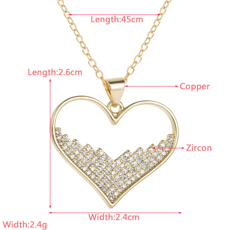 Fashion Devil's Eye Copper Pendant Necklace Gold Plated Zircon Copper Necklaces display picture 1