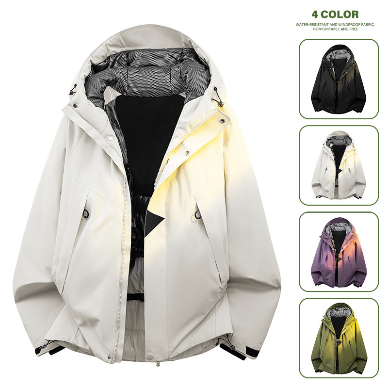 Wholesale foreign trade autumn and winter outdoor waterproof, windproof, warm, padded, thickened cotton jacket for teenagers
