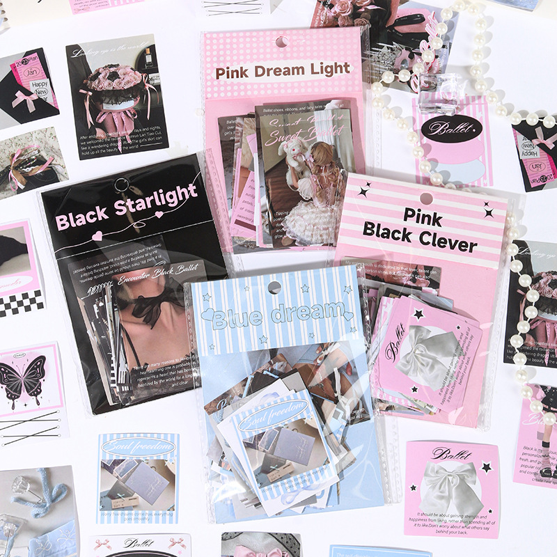 50 Korean ins style handbook sticker packs Romantic lace series…