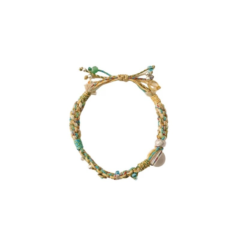 Bracciale intrecciato a mano con perline Monet Garden Jungle Adventurer, stile festivo, da donna_voghion.com