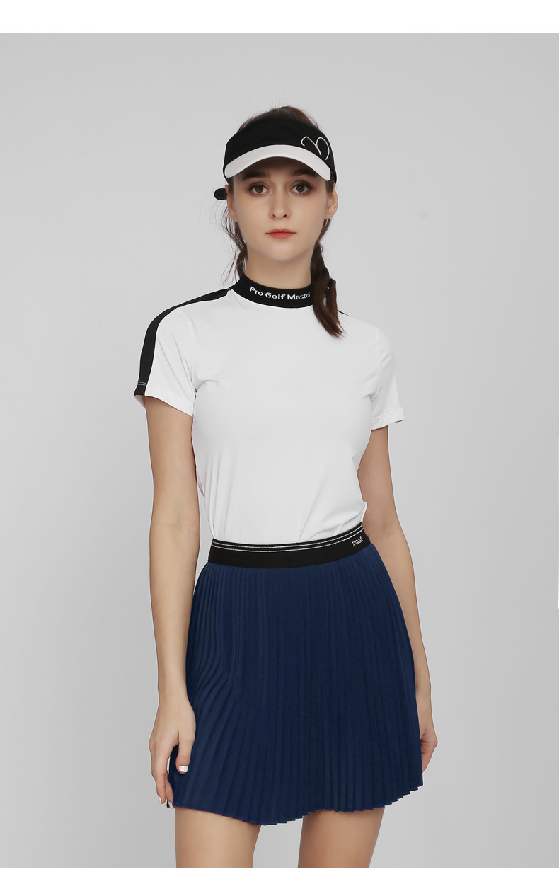 Váy golf nữ PGM xếp ly co giãn khô nhanh — Qz088-màu xanh hải quân, QZ088-Màu đen, QZ088-màu trắng chi tiết 10