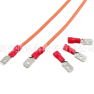 250 male terminal insert semi-insulated connecting wire 4.8 insert terminal wire 187 insert connecting wire