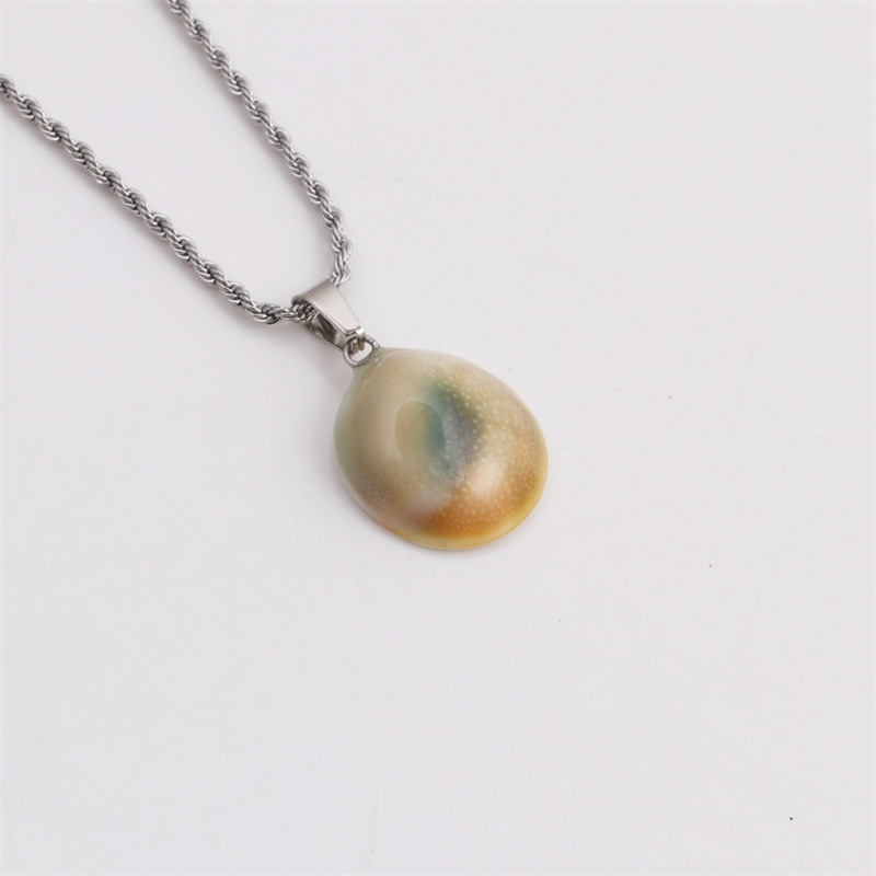 Shell Shape Pendant Hip-hop Style Necklace Wholesale Jewelry Nihaojewelry display picture 1