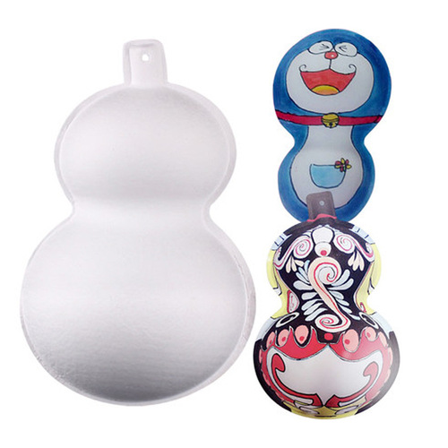 Halloween white DIY handmade paper mache facial mask Children's hand-painted blank cartoon party mask rivet style