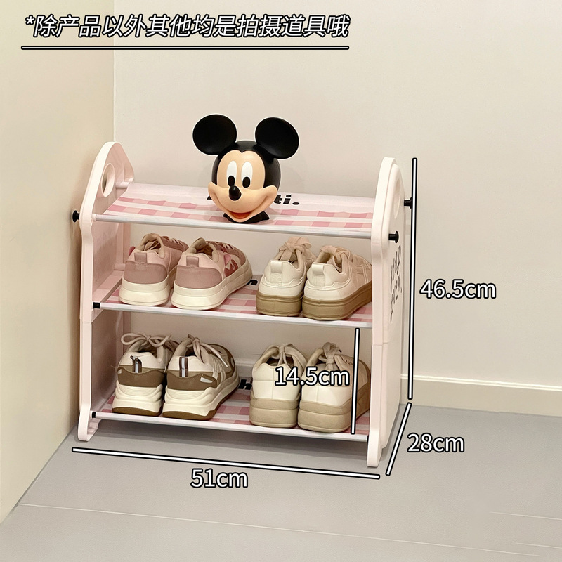 家庭用玄関用のシンプルな下駄箱、多層屋内省スペース靴ラック、寮賃貸住宅収納靴ラック|undefined