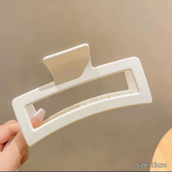 Rectangular, matte, white