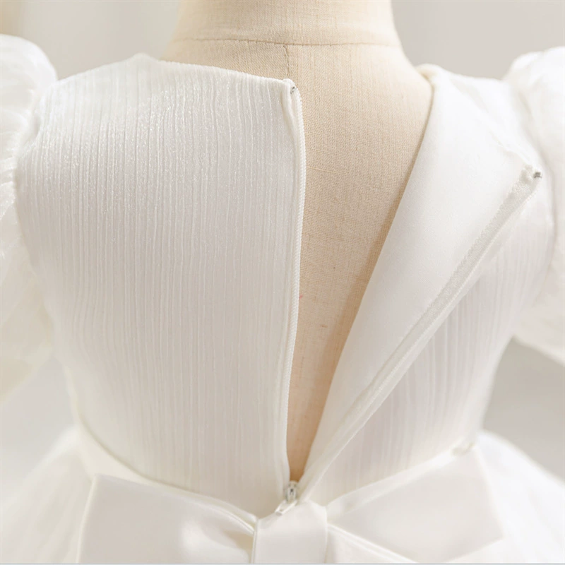 Children's white wedding dress girl's for princess, (Physicals), wholesale, autumn