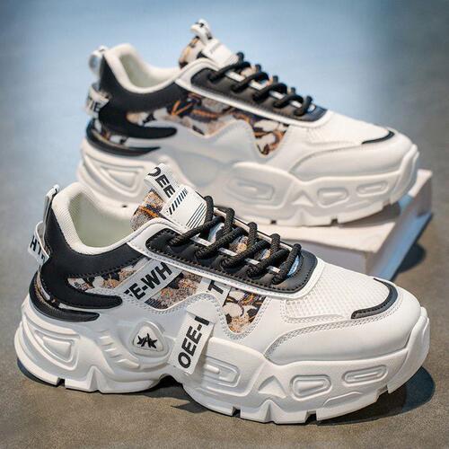 New Breathable Fashion Sneakers, Versatile Trendy Sports Shoes for Men, Thick Sole Ins Dad Shoes for Men, Summer Men's Shoes