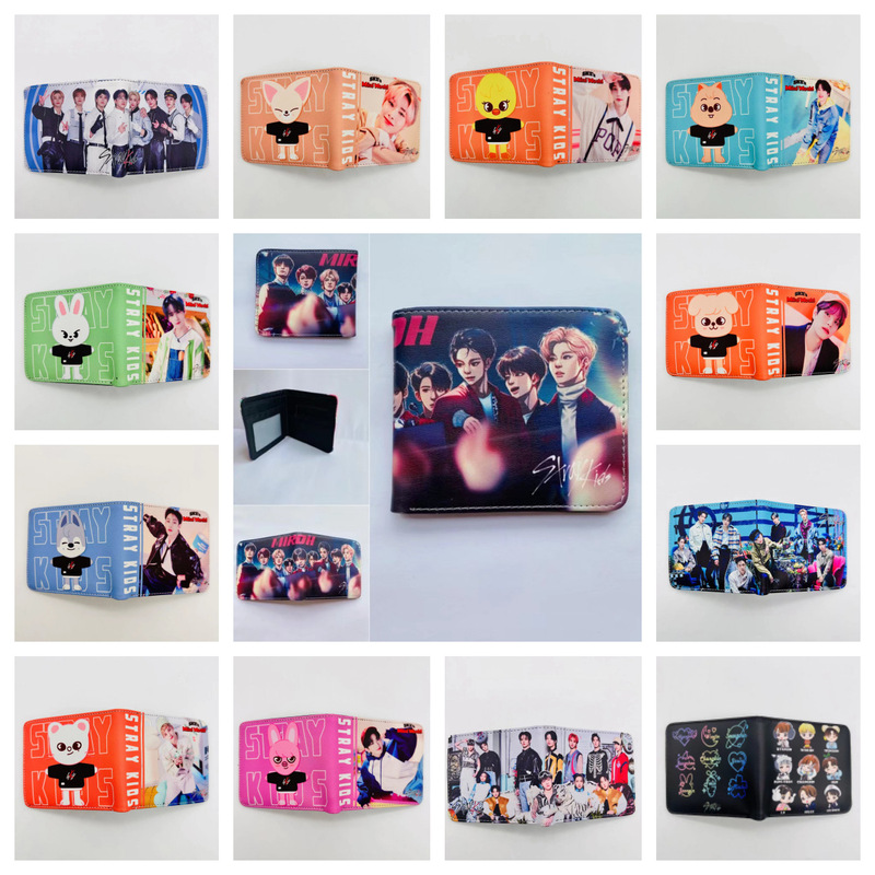 Celebrity idol short 80% off wallet PU leather student coin purse wallet