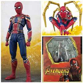 复联3 无限战争 Spider-Man SHF 钢铁蜘蛛侠 可动手办摆件模型