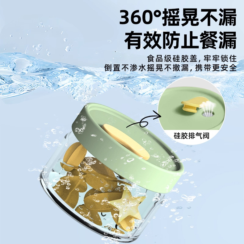 高硼硅玻璃保鲜盒带盖密封食品级水果便当盒可进微波炉玻璃饭盒|undefined