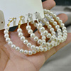 Fashionable earrings from pearl, universal ear clips, internet celebrity, light luxury style, no pierced ears