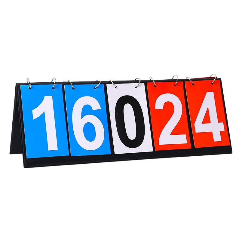 Billiards Scoreboard Badminton Game Scoreboard Basketball Card Counter Table Tennis Four-digit Flip Card Game