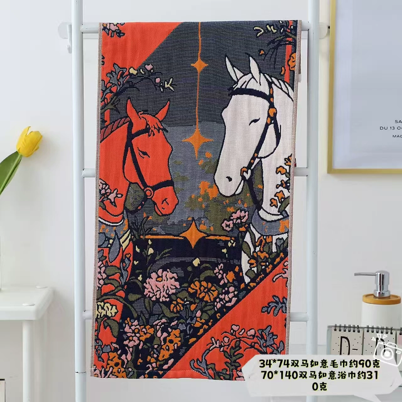 Муслиновое хлопковое детское полотенце с мультяшным рисунком