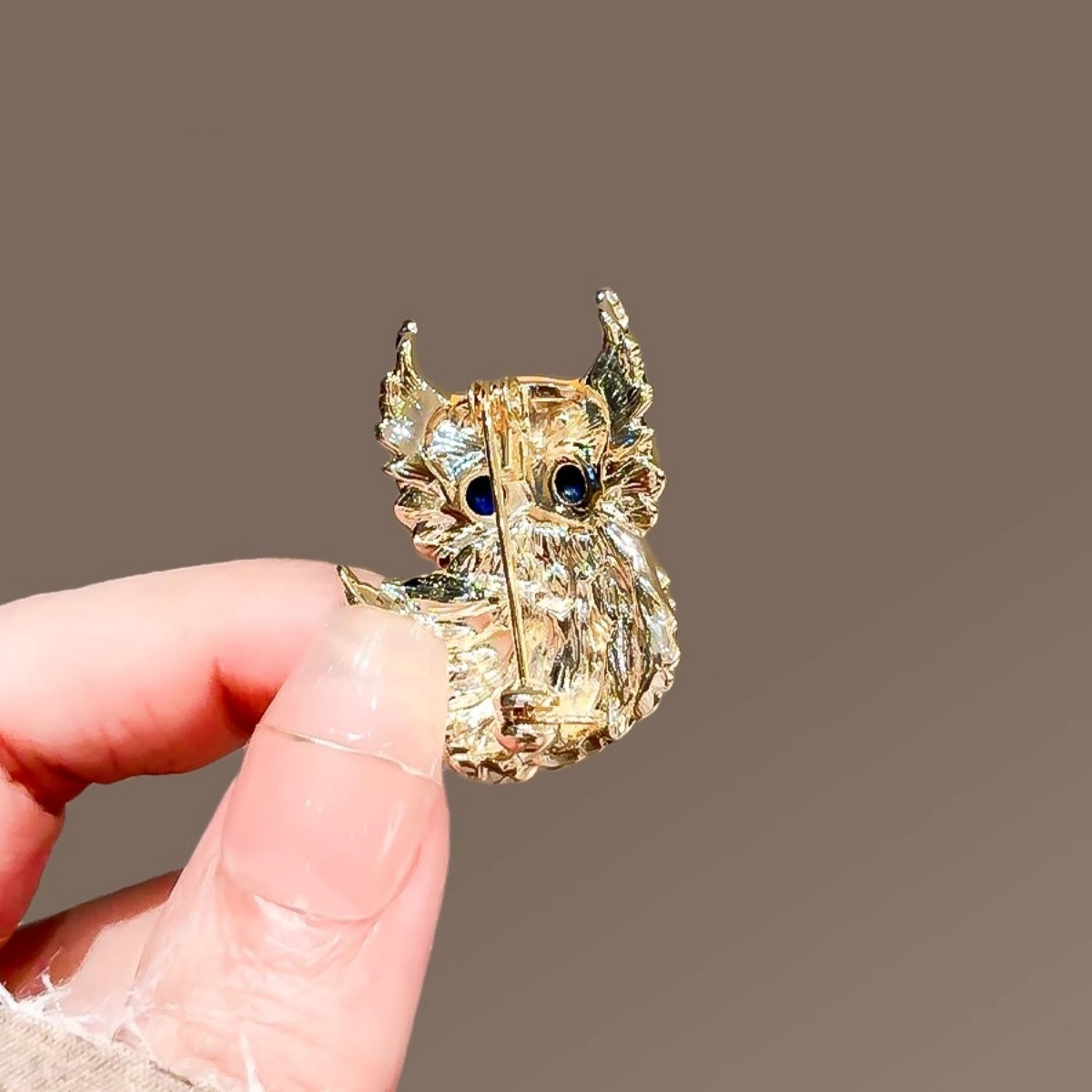 Cute Enamel Painted Owl Brooch for Men and Women, High-End Corsage, Small Animal Pin, Elegant Suit, Coat Accessories