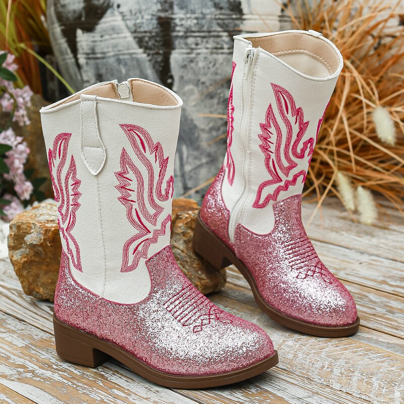 Girls' Princess Boots 2026 Autumn/Winter New Style Little Girls' Leather Boots High Boots Children's Embroidered Western Boots for Export Girls' Princess Boots 2026 Autumn/Winter New Style Little Girls' Leather Boots High Boots Children's Embroidered Western Boots for Export