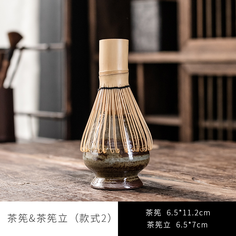 <unk> estilo japonés para hacer matcha con set de té matcha de bambú cepillo de matcha de 100 libros de la dinastía Song ordenar la ceremonia del té Zen matcha