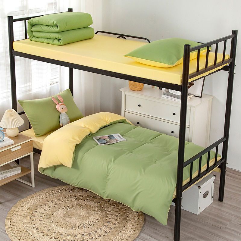 Edredón de color sólido un conjunto de edredón de invierno Core Four Seasons dormitorio de estudiantes universal edredón de algodón de primavera y otoño conjunto de cuatro o seis piezas