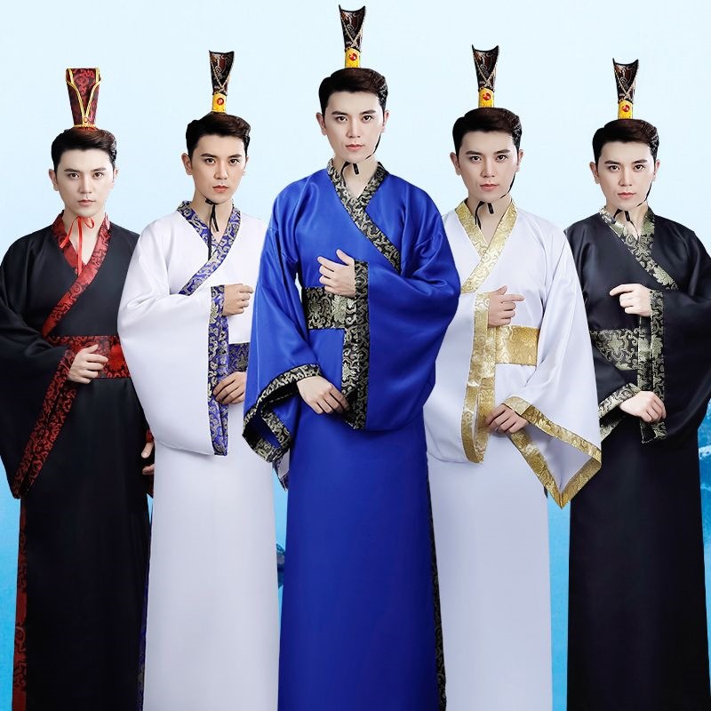 Warm Maple Leaf Ancient Costume Male Swordsman Attire Scholar Knight-Errant Hanfu Photo Studio Photography Hero Costume Martial Arts Film and Television Performance Talent