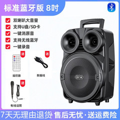 SAST Square Dance Audio: Professional Outdoor Karaoke Speaker with Microphone, Home Use, Telescoping Handle, and Bluetooth Connectivity
