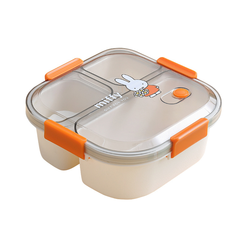 Miffy dibujos animados microondas caja de almuerzo Oficina adulto almuerzo caja estudiante trabajador de oficina caja de almuerzo